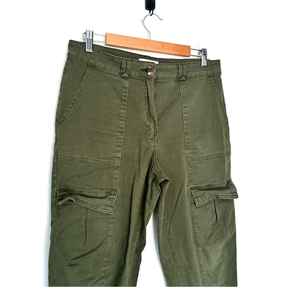 H&M | Green Cargo Pants Size 8 - Picture 2 of 8